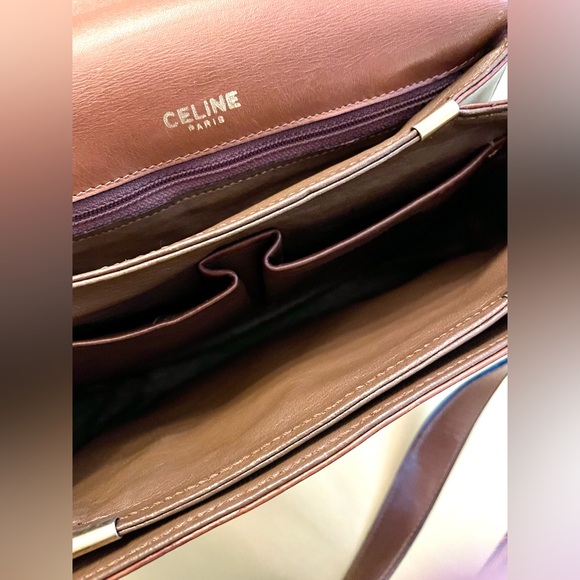 Vintage Celine Triomphe Leather in Natural Brown - Picture 10 of 11